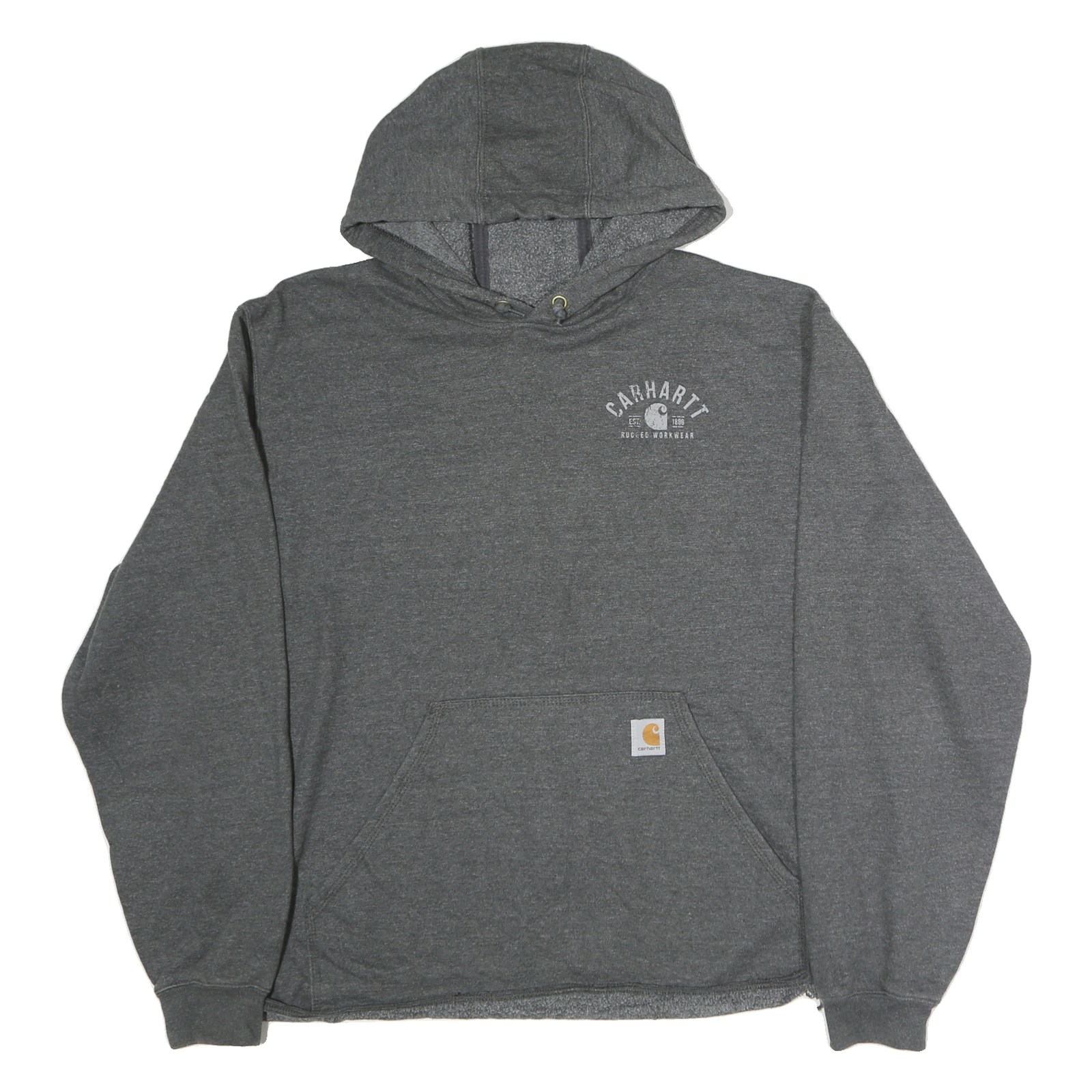 CARHARTT Mens Grey Hoodie XL Cotton Pullover Workwear Casual Sweatshirt