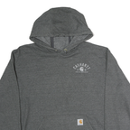 CARHARTT Mens Grey Hoodie XL Cotton Pullover Workwear Casual Sweatshirt