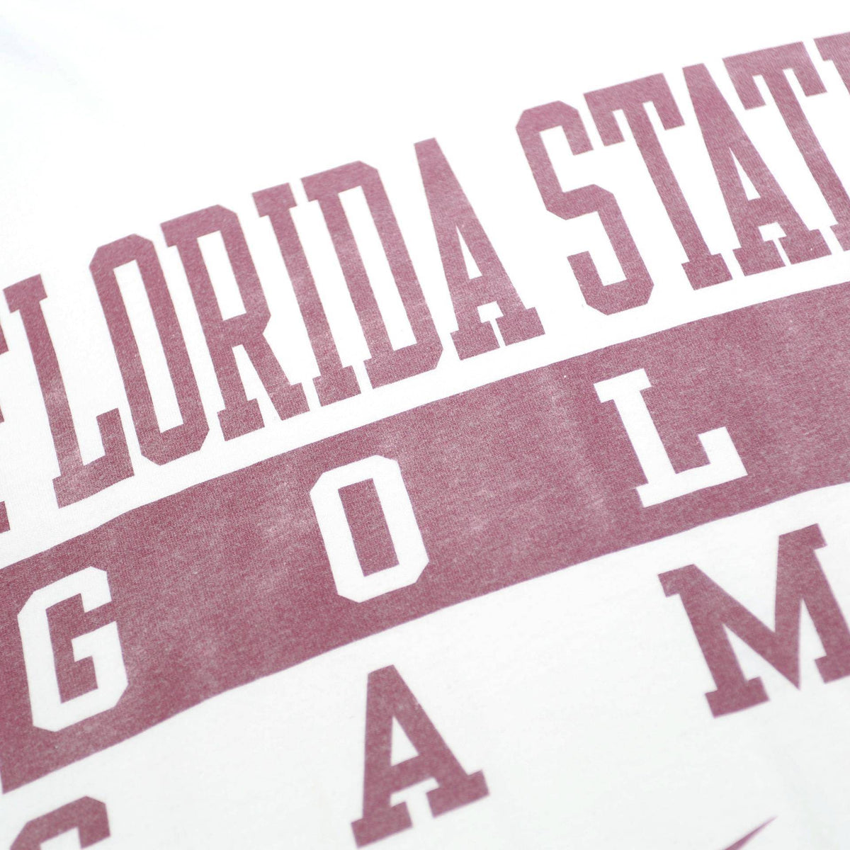 NIKE Mens White Florida State Golf Camp T-Shirt L Short Sleeve Crew Neck Sports