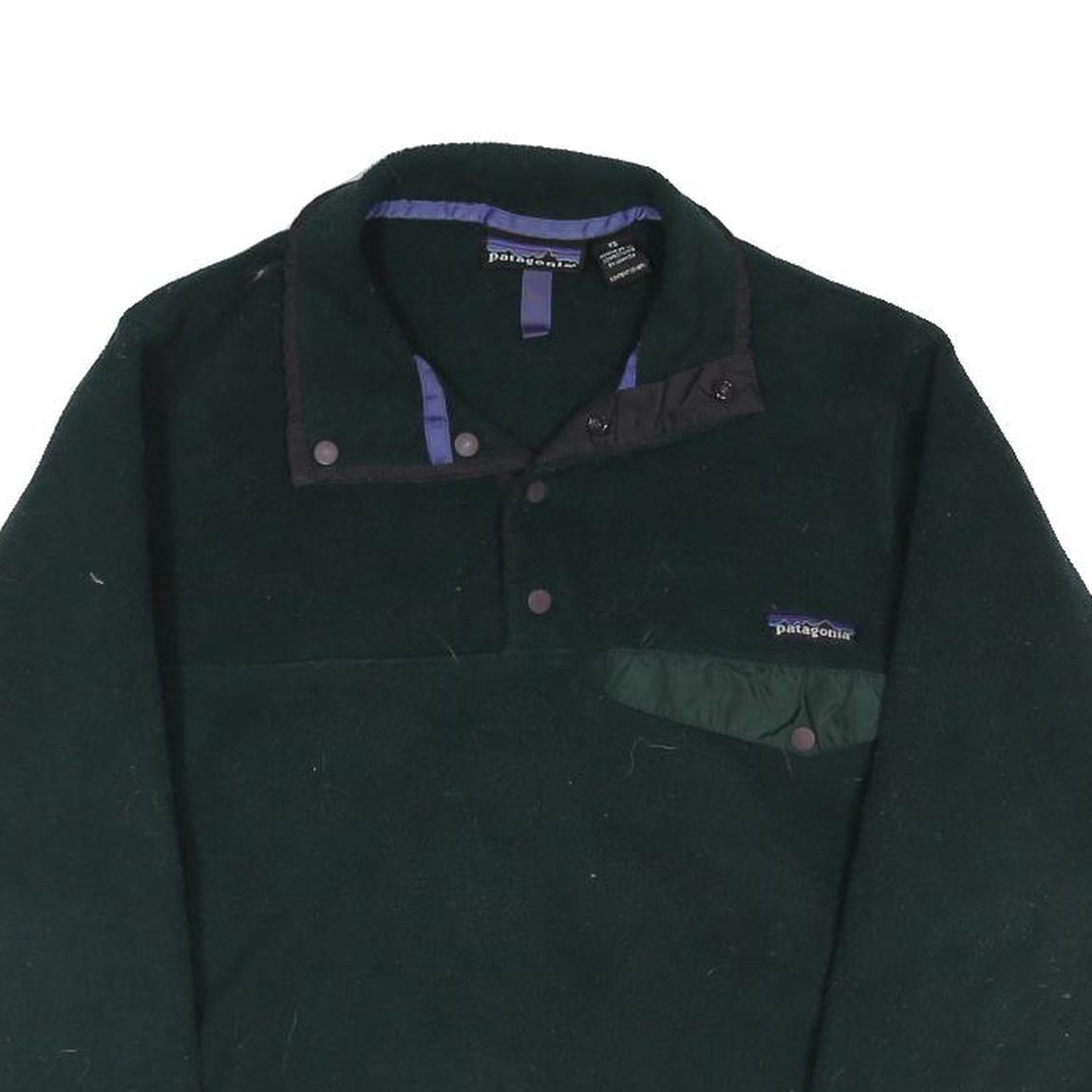 PATAGONIA Womens Green Zip Fleece XS Lightweight Outdoor Casual Pullover Jacket