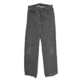 LEVI'S 501 Mens Jeans Black Regular Straight Denim Medium W32 L30 Classic Button