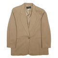 HARRIS/WALLACE Womens Beige Wool Tailored Button Jacket UK 8 Classic Elegant