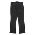 LEVI'S Womens Classic Black Straight Denim Jeans W30 L30 Cotton Blend Zip
