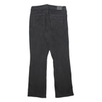 LEVI'S Womens Classic Black Straight Denim Jeans W30 L30 Cotton Blend Zip