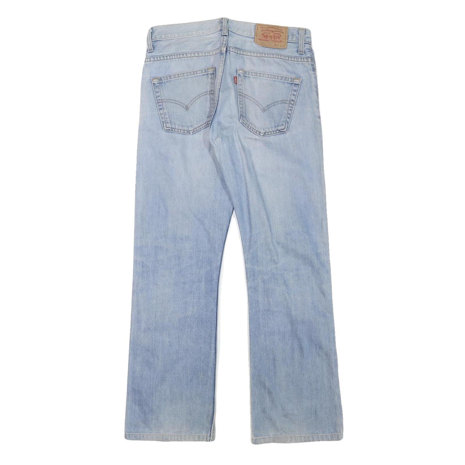 LEVI'S Mens Regular Fit Blue Denim Jeans W31 L29 Classic Cotton Zip Pockets