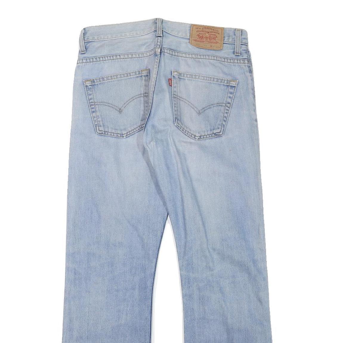 LEVI'S Mens Regular Fit Blue Denim Jeans W31 L29 Classic Cotton Zip Pockets