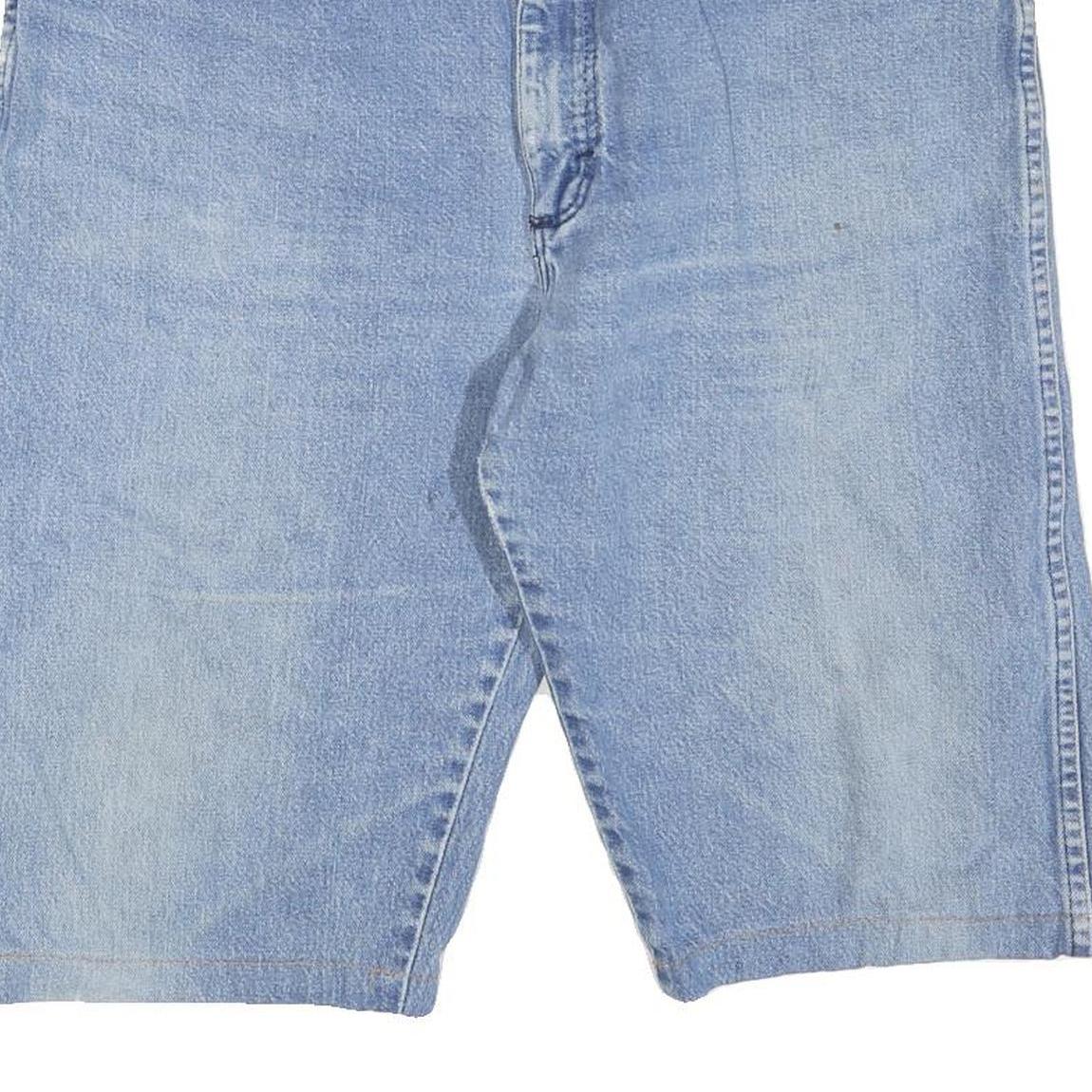 WRANGLER Mens Denim Blue Shorts XL W36 Classic Fit Cotton Blend