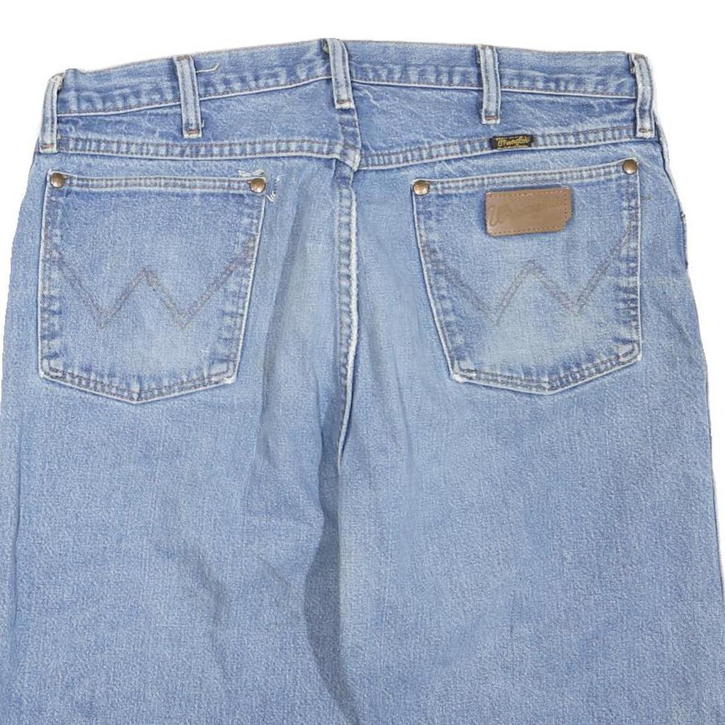 WRANGLER Mens Denim Blue Shorts XL W36 Classic Fit Cotton Blend