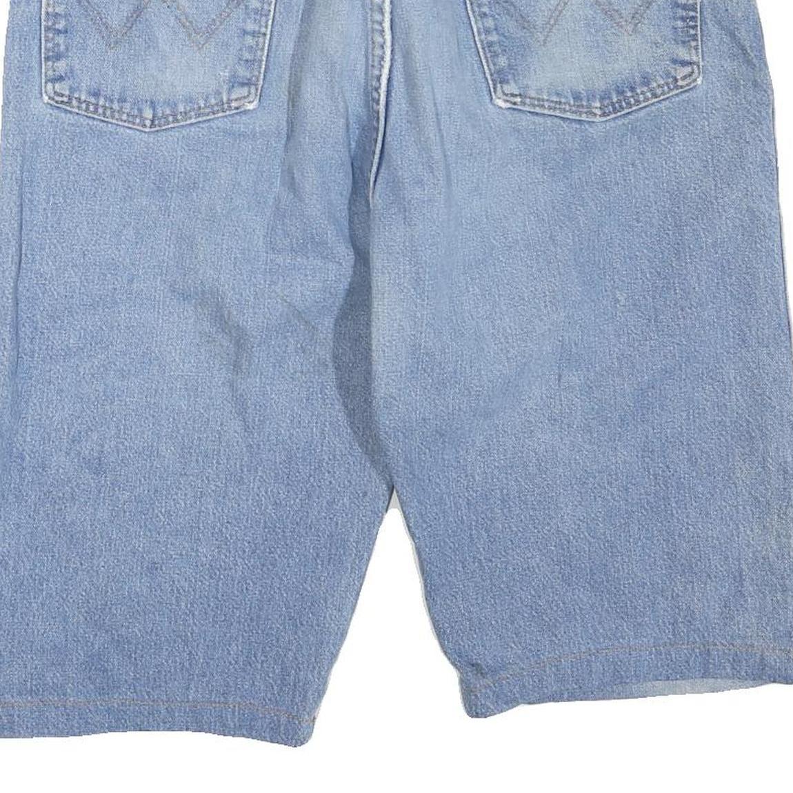 WRANGLER Mens Denim Blue Shorts XL W36 Classic Fit Cotton Blend