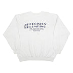 HANES Mens Grey Sweatshirt XL Crew Neck Cotton Blend Pullover Precision Plumbing