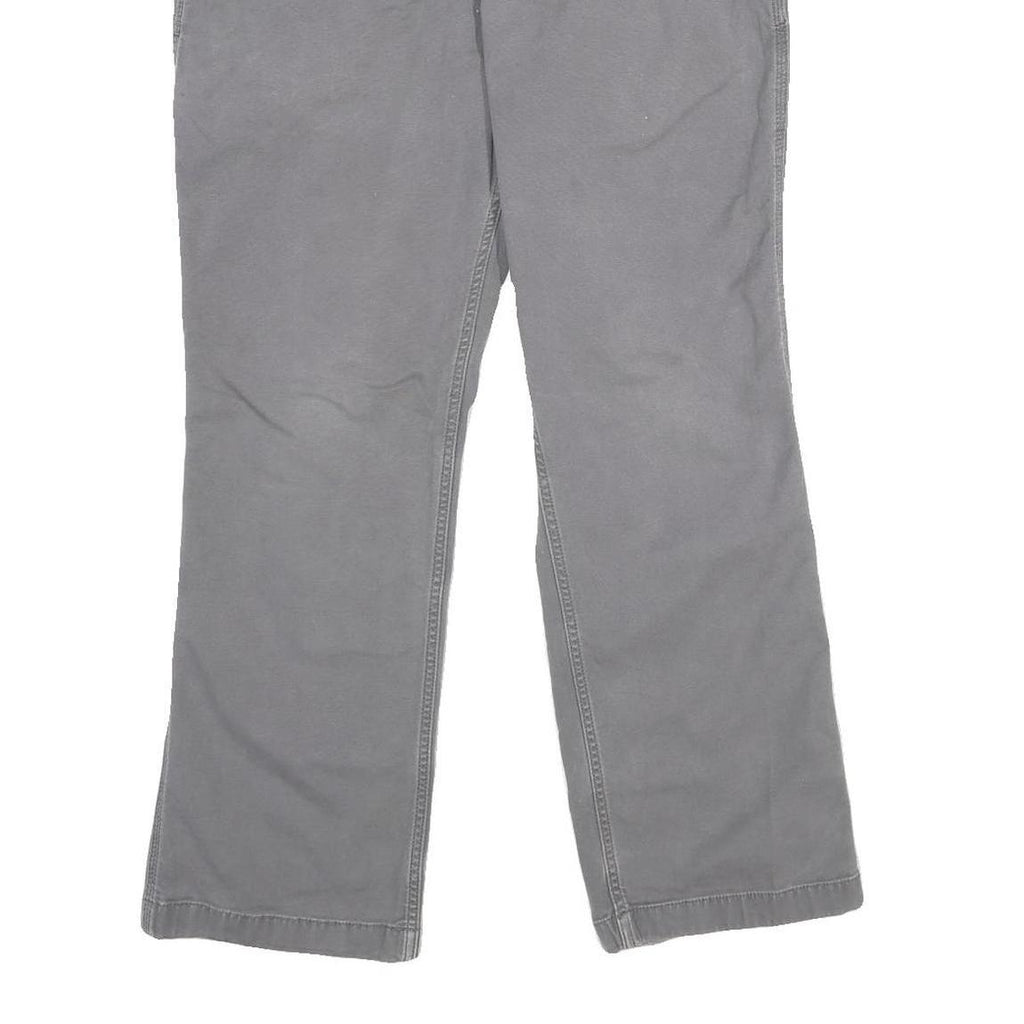 CARHARTT Mens Cotton Blend Grey Relaxed Fit Straight Trousers W32 L30 Workwear