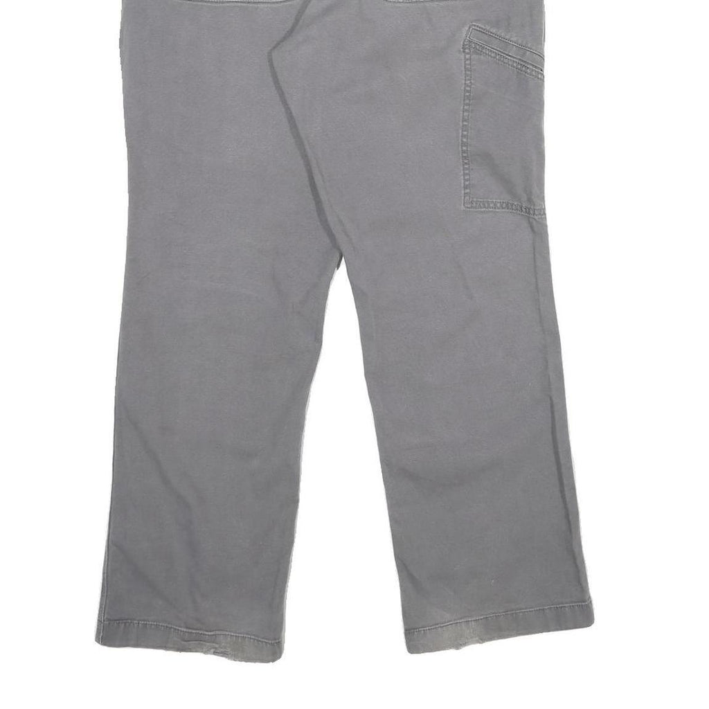 CARHARTT Mens Cotton Blend Grey Relaxed Fit Straight Trousers W32 L30 Workwear