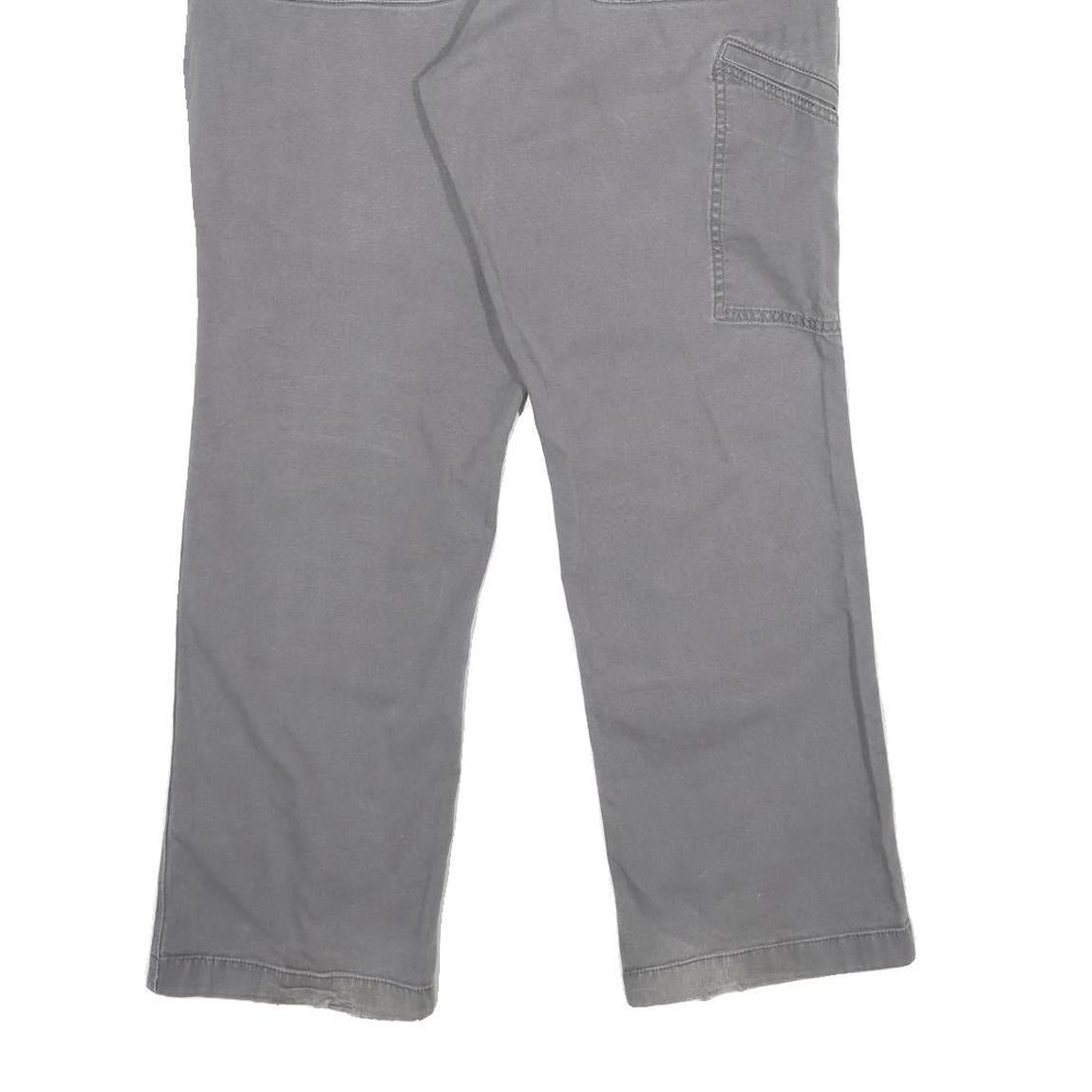 CARHARTT Mens Cotton Blend Grey Relaxed Fit Straight Trousers W32 L30 Workwear