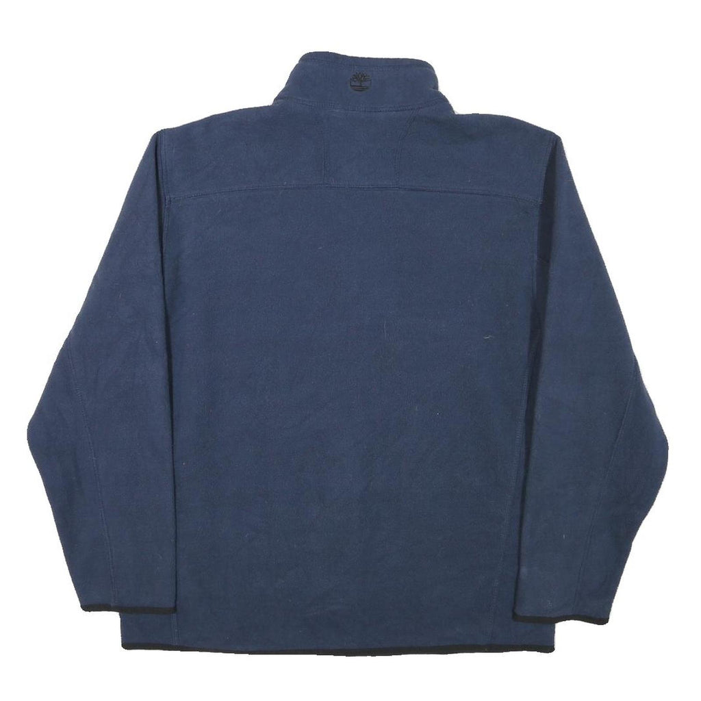 TIMBERLAND Mens Blue Jacket M Polyester Blend Plain Zip Casual Outerwear