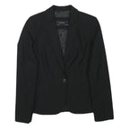 ZARA BASIC Womens Black Jacket XS Polyester Blend Button Closure Classic Fit