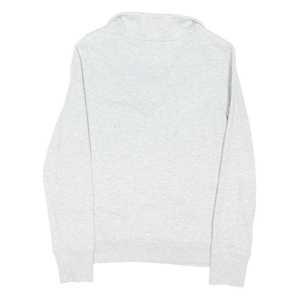CHAMPION Womens Grey 1/4 Zip Sweatshirt M Cotton Blend Casual Comfort