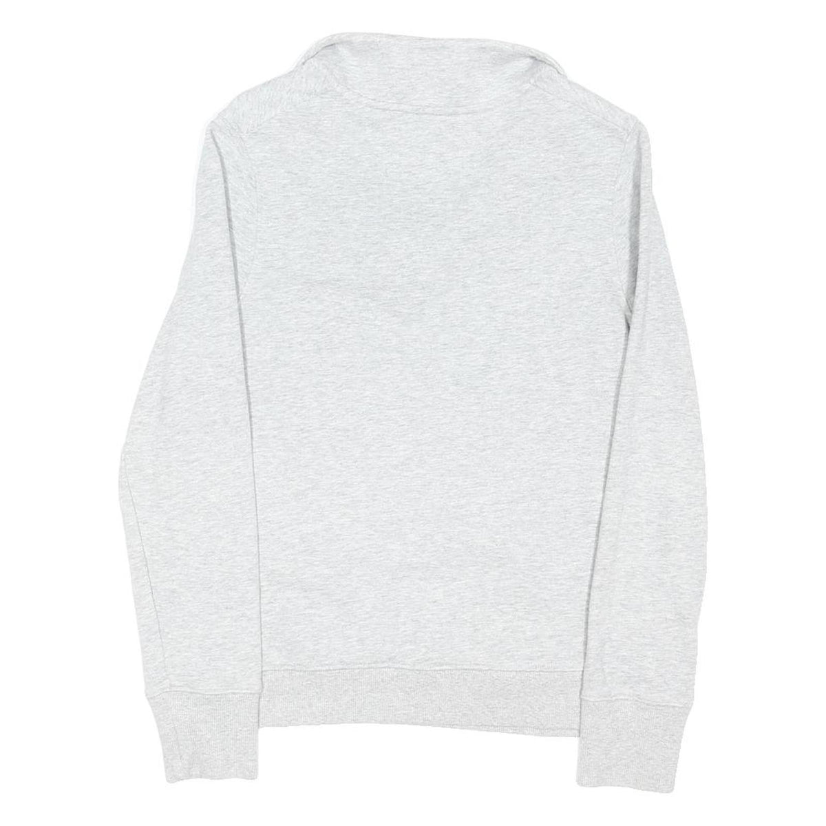 CHAMPION Womens Grey 1/4 Zip Sweatshirt M Cotton Blend Casual Comfort