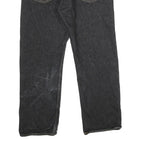 LEVI'S 501 Mens Jeans Black Classic Straight Denim Dark W34 L27 Button Closure