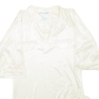 PODCAST Womens Blouse Beige V-Neck M