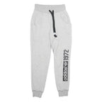 ADIDAS Womens Joggers Grey Slim Tapered UK 8 W26 L28 Logo Print Casual Wear