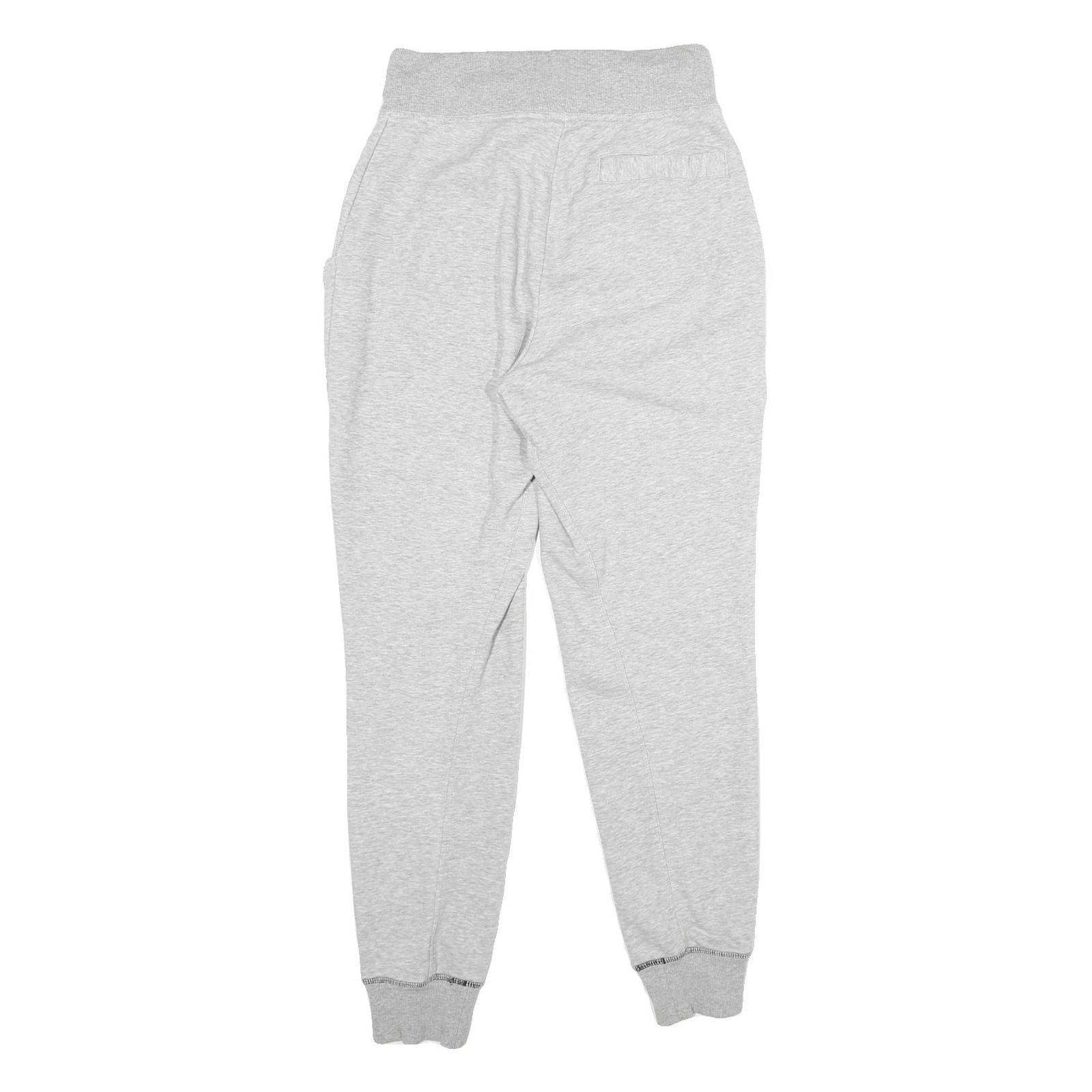 ADIDAS Womens Joggers Grey Slim Tapered UK 8 W26 L28 Logo Print Casual Wear