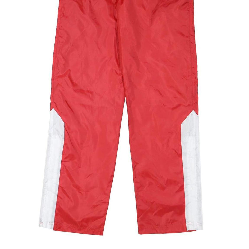CHAMPION Womens Joggers Red & White Slim Straight XS W28 L32 Nylon Track Pants
