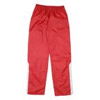 CHAMPION Womens Joggers Red & White Slim Straight XS W28 L32 Nylon Track Pants