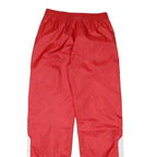 CHAMPION Womens Joggers Red & White Slim Straight XS W28 L32 Nylon Track Pants