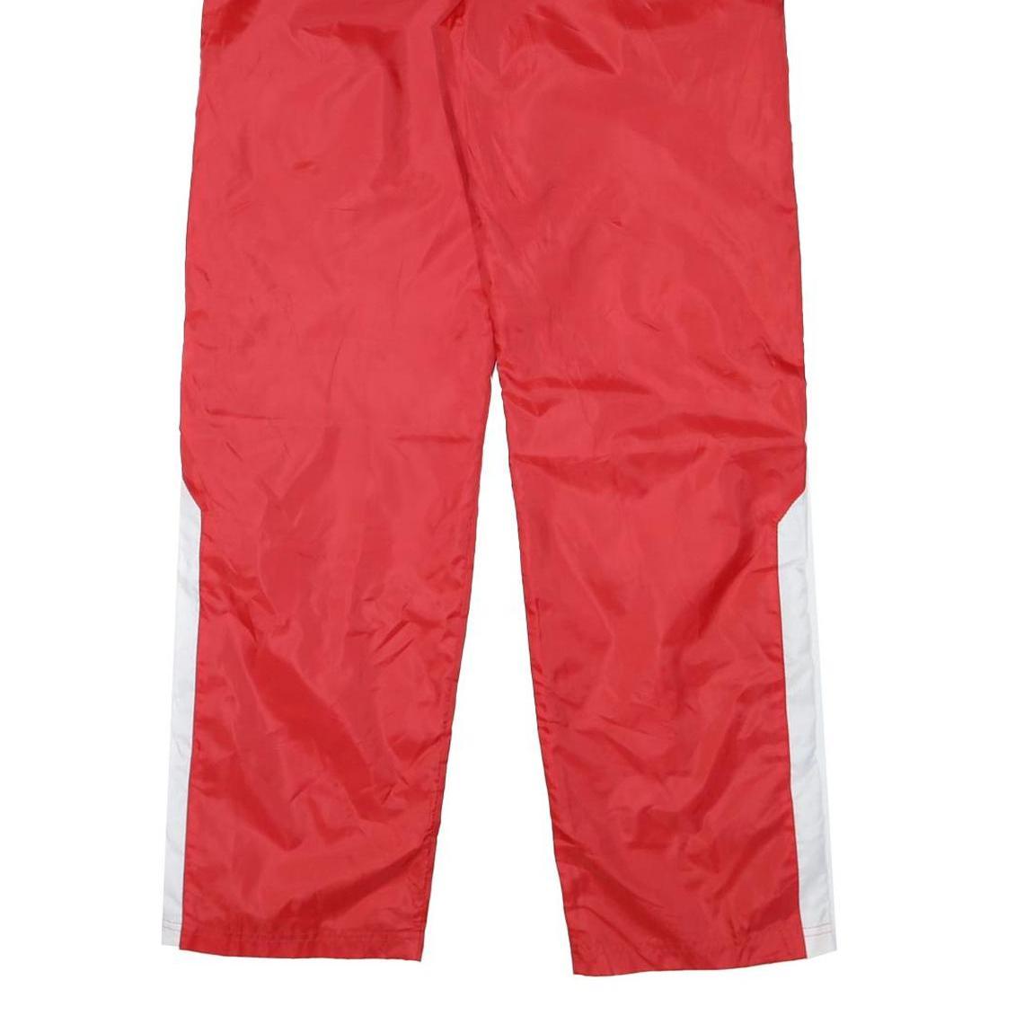 CHAMPION Womens Joggers Red & White Slim Straight XS W28 L32 Nylon Track Pants