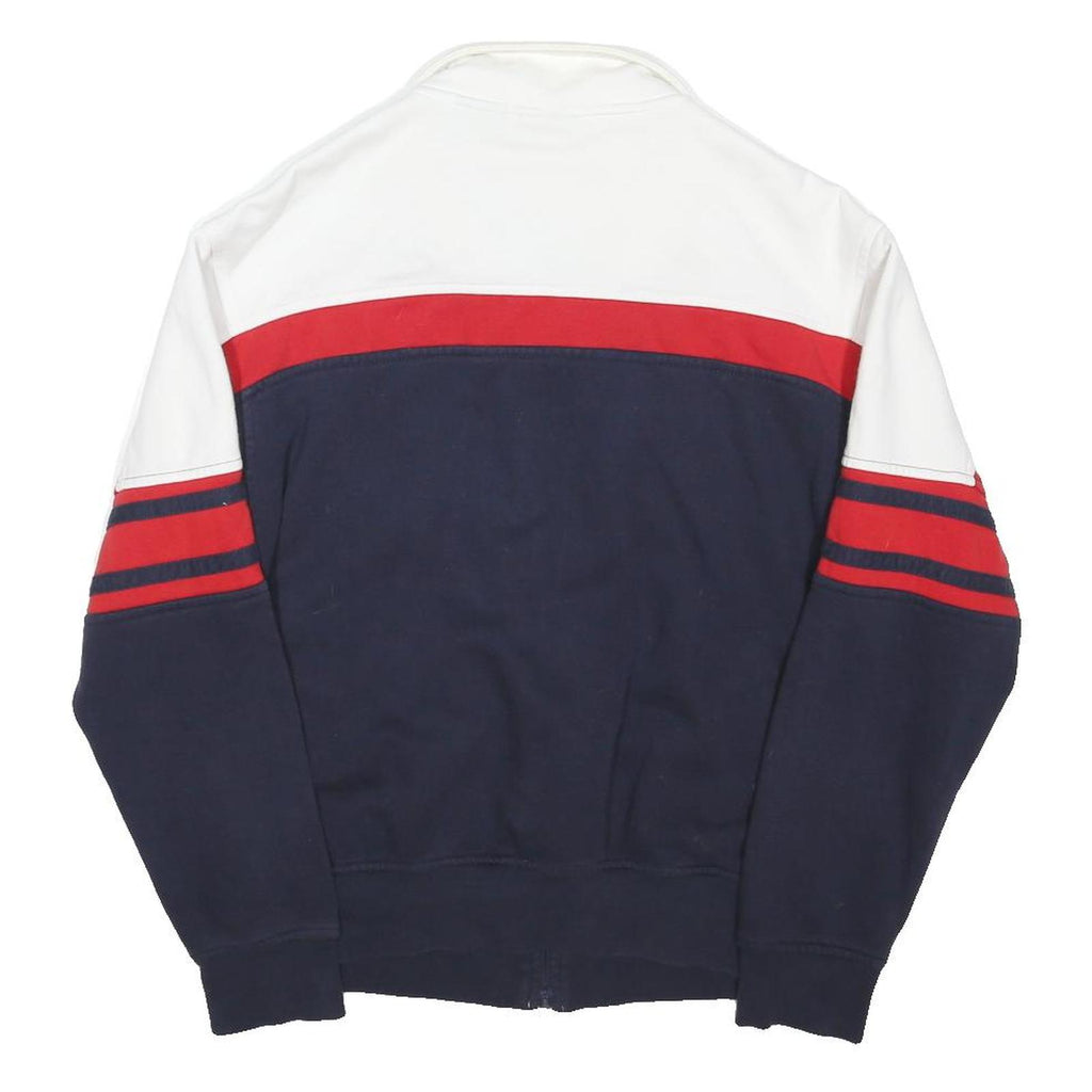 FILA Womens White & Red & Navy Zip Up Sweatshirt XS Sports Casual Retro
