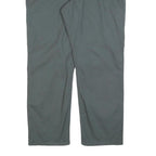 CARHARTT Mens Cotton Grey Relaxed Straight Trousers W36 L30 Workwear Zip Closure