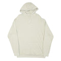 REEBOK Mens Cream Pullover Hoodie M Cotton Blend Lightweight Casual