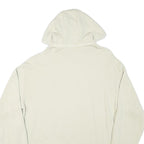 REEBOK Mens Cream Pullover Hoodie M Cotton Blend Lightweight Casual