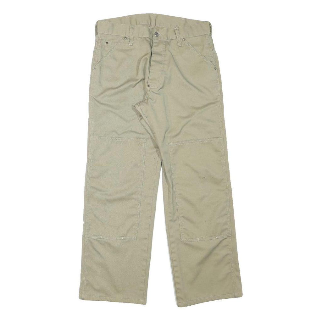 G-STAR Mens Cotton Blend Beige Relaxed Straight Trousers W31 L29 Durable