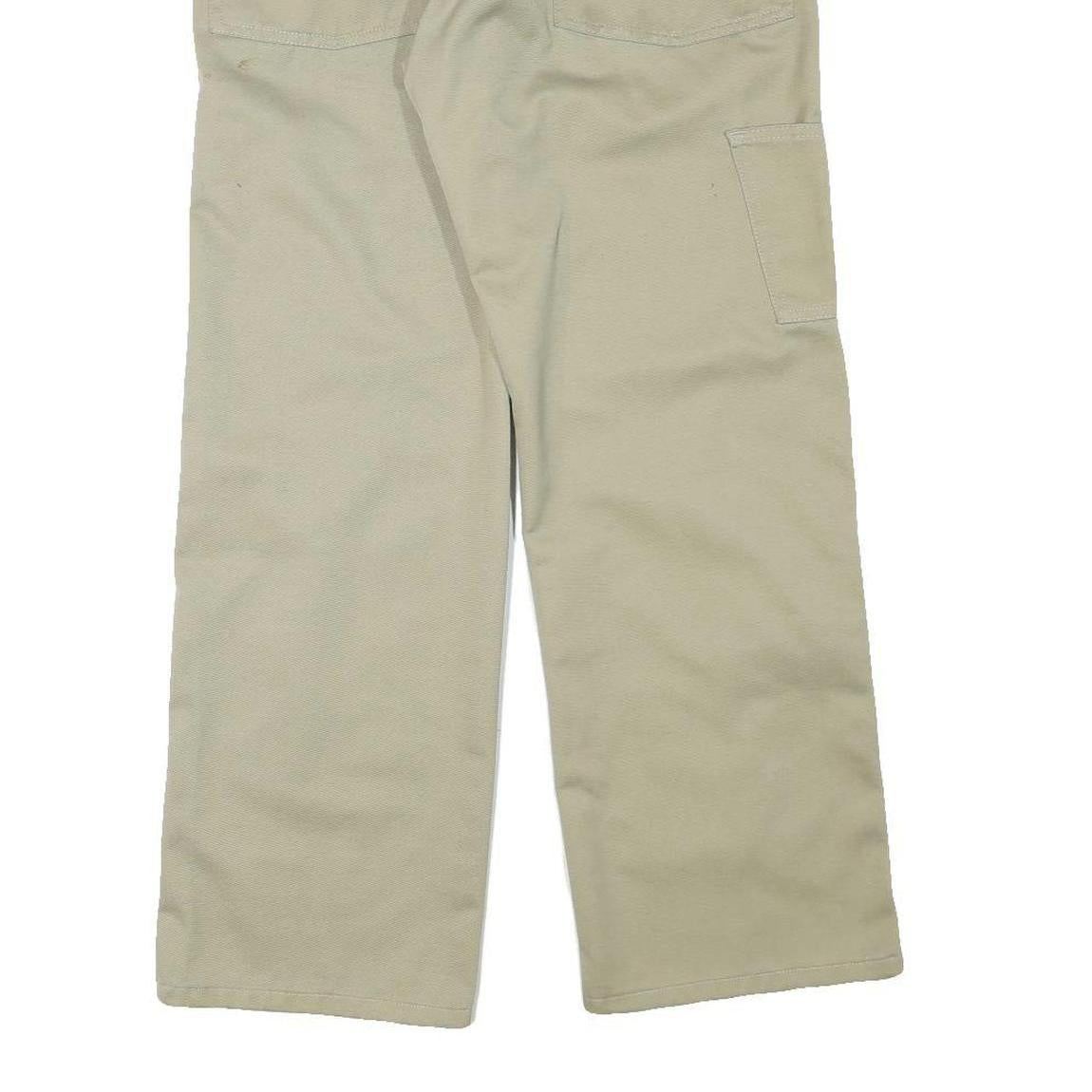 G-STAR Mens Cotton Blend Beige Relaxed Straight Trousers W31 L29 Durable