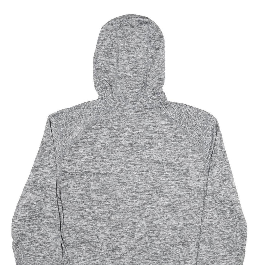 NIKE Womens Grey Marl Hoodie M Lightweight Athletic Pullover