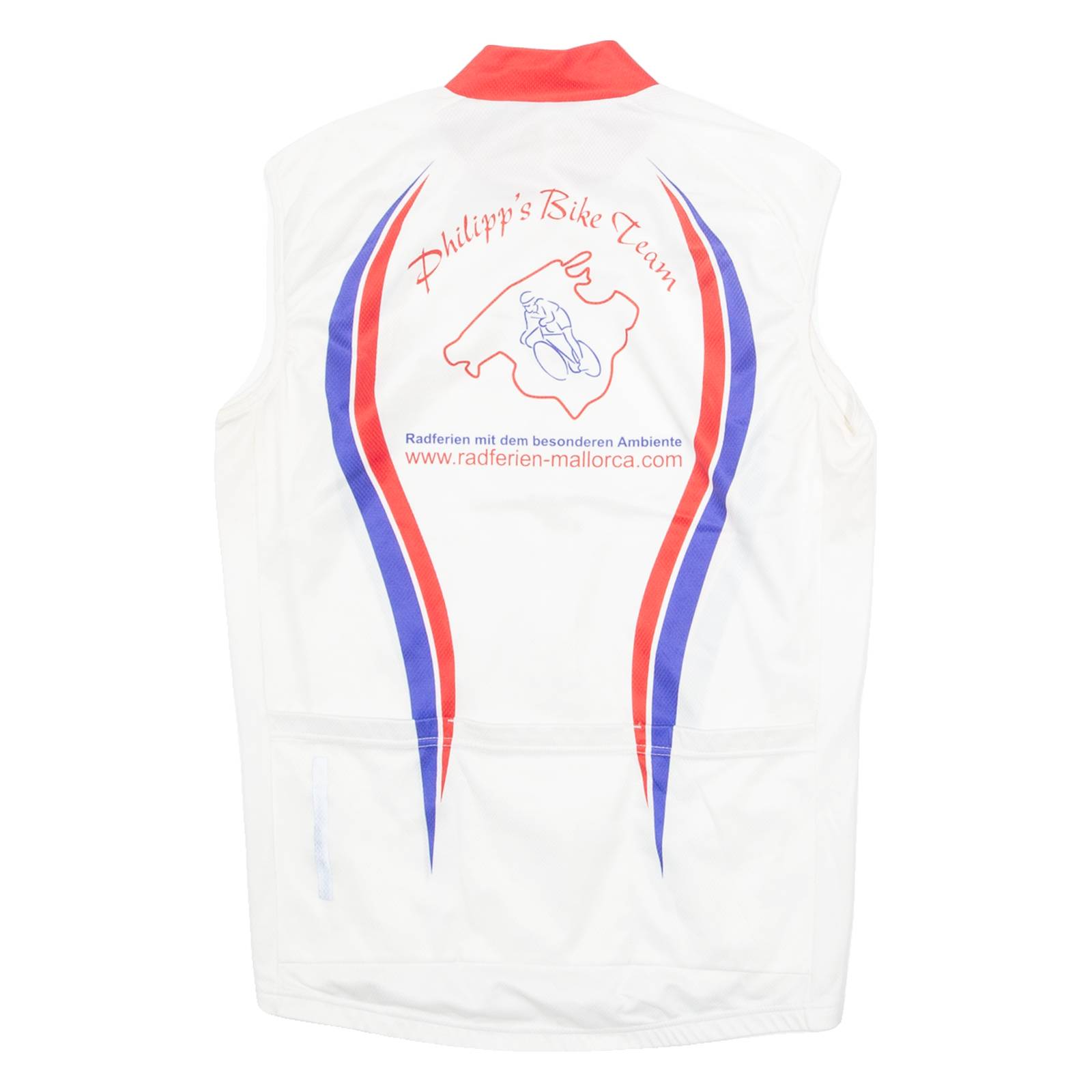 IBEROSTAR Cycling Mens Jersey White Sleeveless 1/4 Zip XS