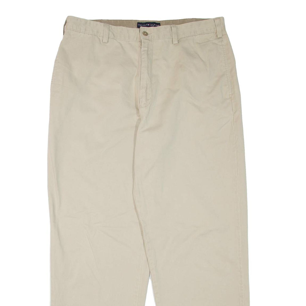 TOMMY HILFIGER Mens Trousers Beige Regular Tapered W36 L32