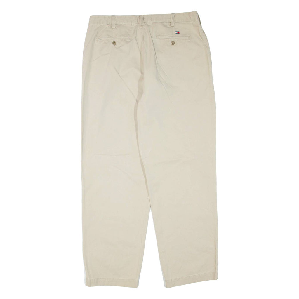 TOMMY HILFIGER Mens Trousers Beige Regular Tapered W36 L32