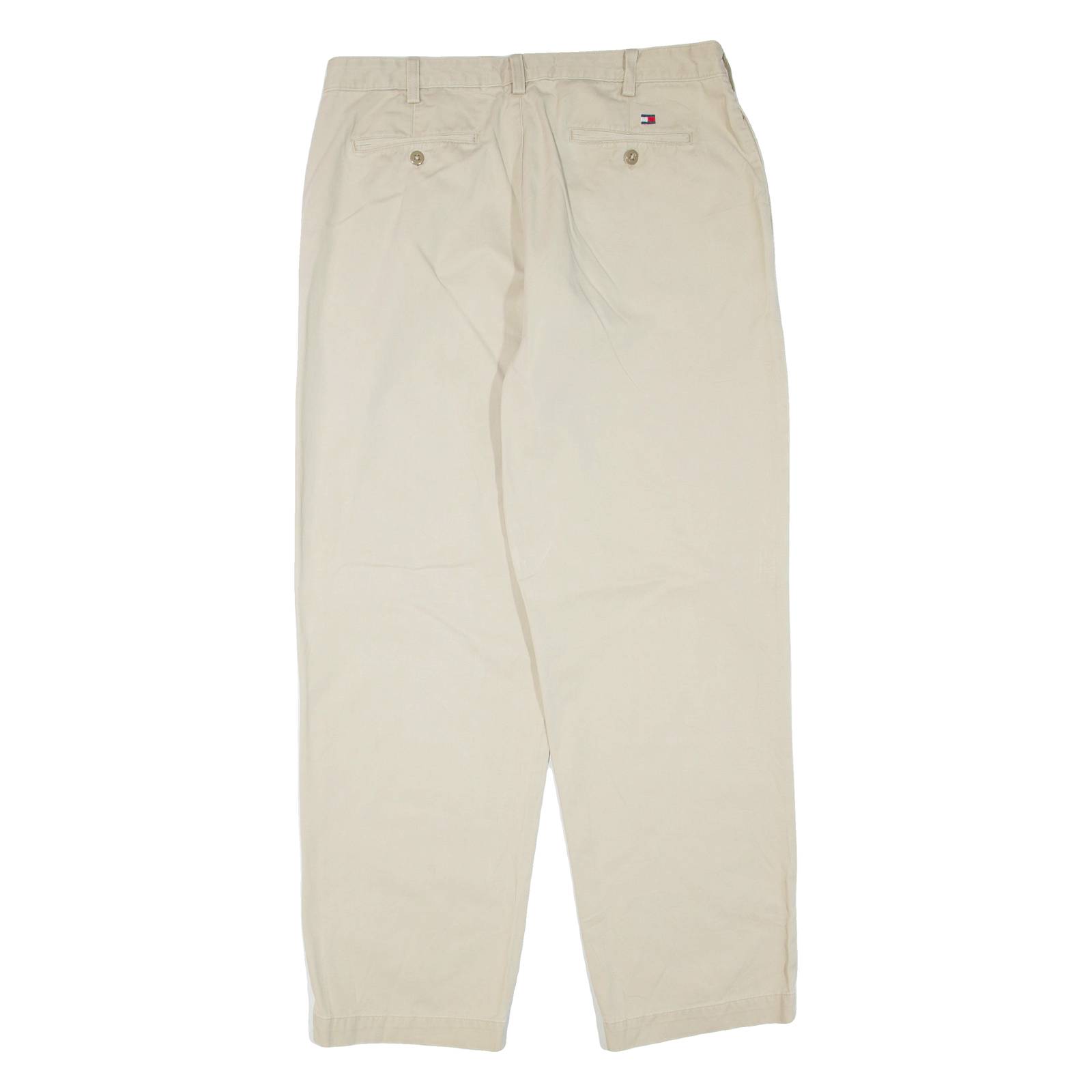 TOMMY HILFIGER Mens Trousers Beige Regular Tapered W36 L32