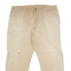DICKIES Mens Regular Fit Beige Denim Jeans W42 L29 Workwear Zip Closure