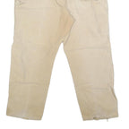 DICKIES Mens Regular Fit Beige Denim Jeans W42 L29 Workwear Zip Closure