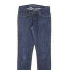 LEVI'S 523 Womens Jeans Blue Slim Straight Denim Medium W26 L30 Zip Cotton Blend