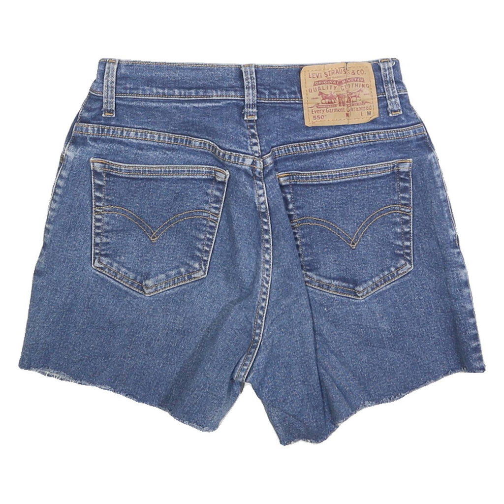 LEVI'S Womens Denim Blue Cotton Shorts XS W26 Raw Hem Casual