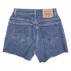 LEVI'S Womens Denim Blue Cotton Shorts XS W26 Raw Hem Casual