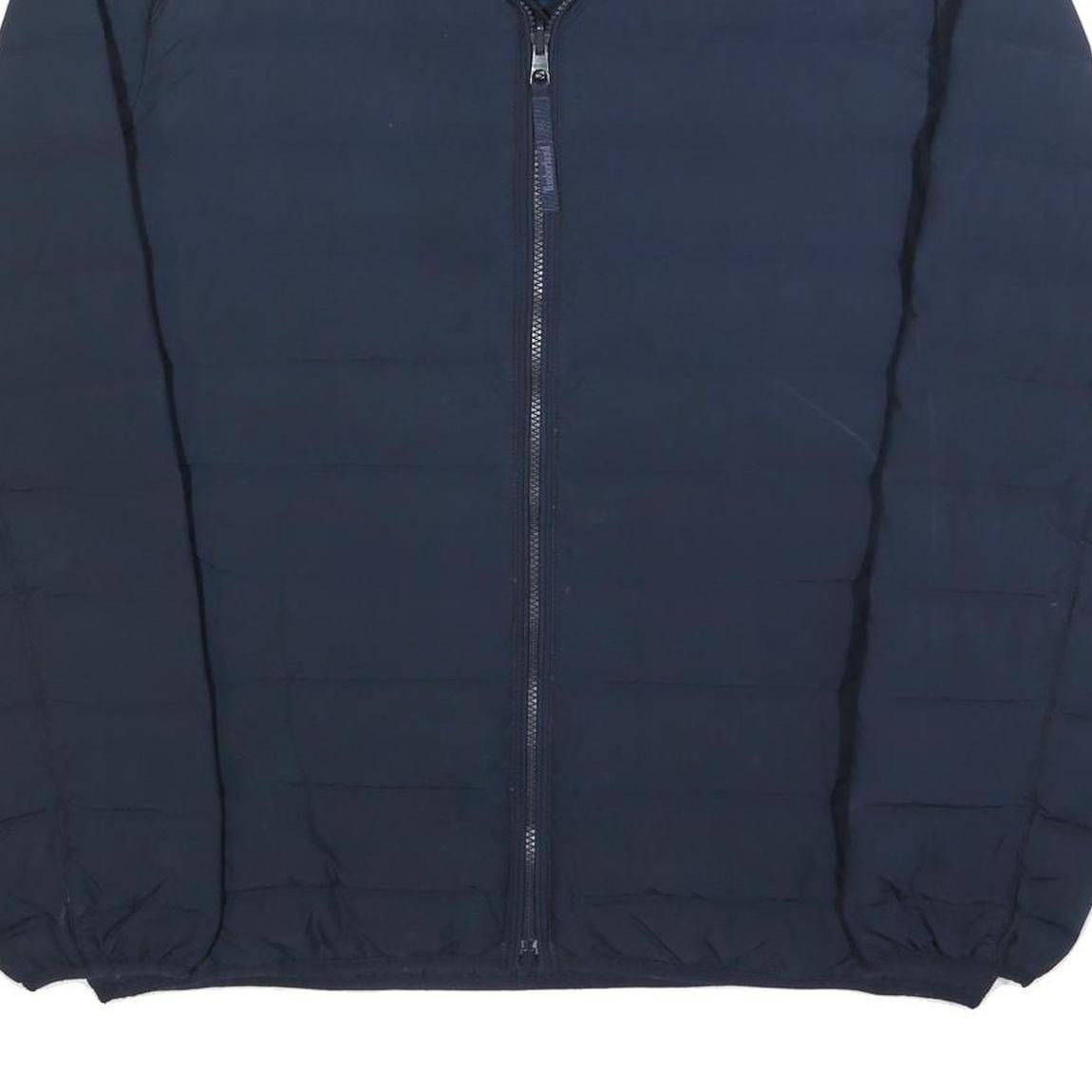 TIMBERLAND Mens Navy Blue Puffer Jacket 2XL Polyester Blend Zip Casual Outdoor