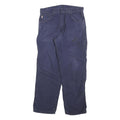 CARHARTT Mens Relaxed Cotton Blend Blue Workwear Trousers W34 L30