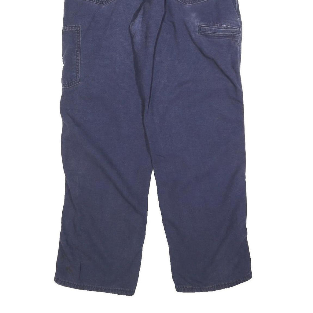 CARHARTT Mens Relaxed Cotton Blend Blue Workwear Trousers W34 L30