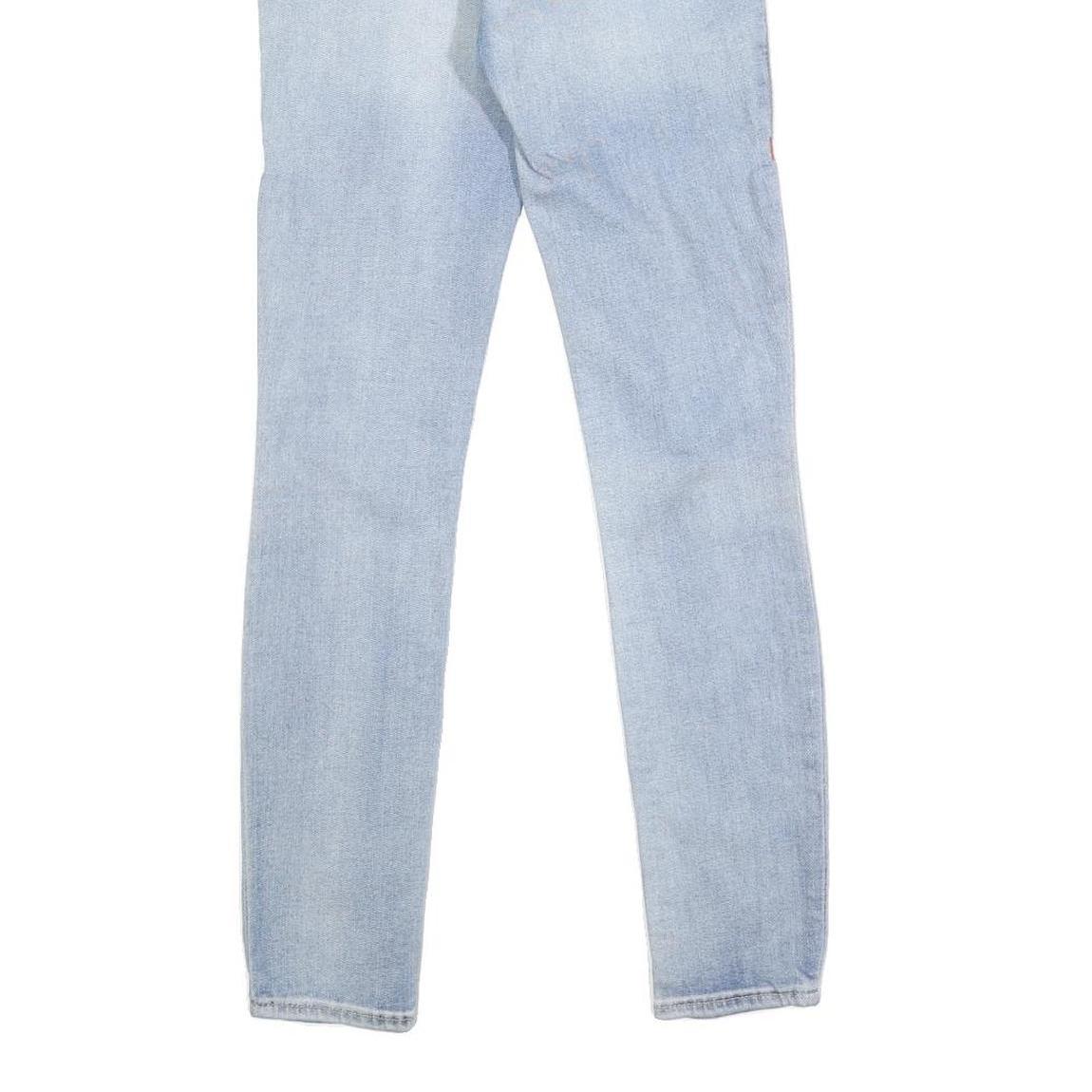 TRUE RELIGION Womens Slim Light Blue Denim Jeans W22 L29 Zip Cotton Blend