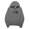 THE NORTH FACE Mens Grey Hoodie S Cotton Blend Pullover Drawstring Casual